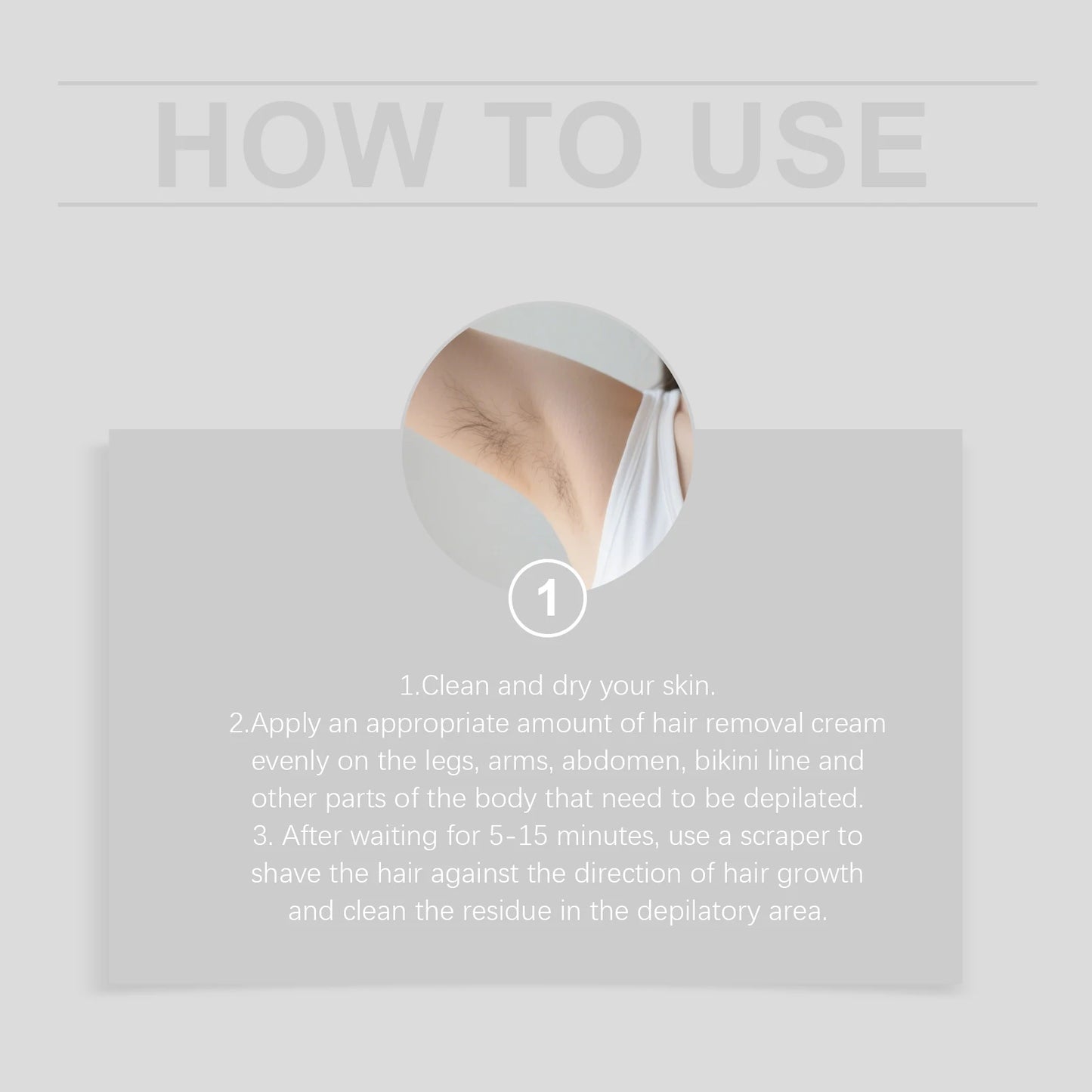 Body Hair Removal Cream - Gentle and Fast Hair Removal, Odorless, Daily Body Care, Portable Hair Removal Cream