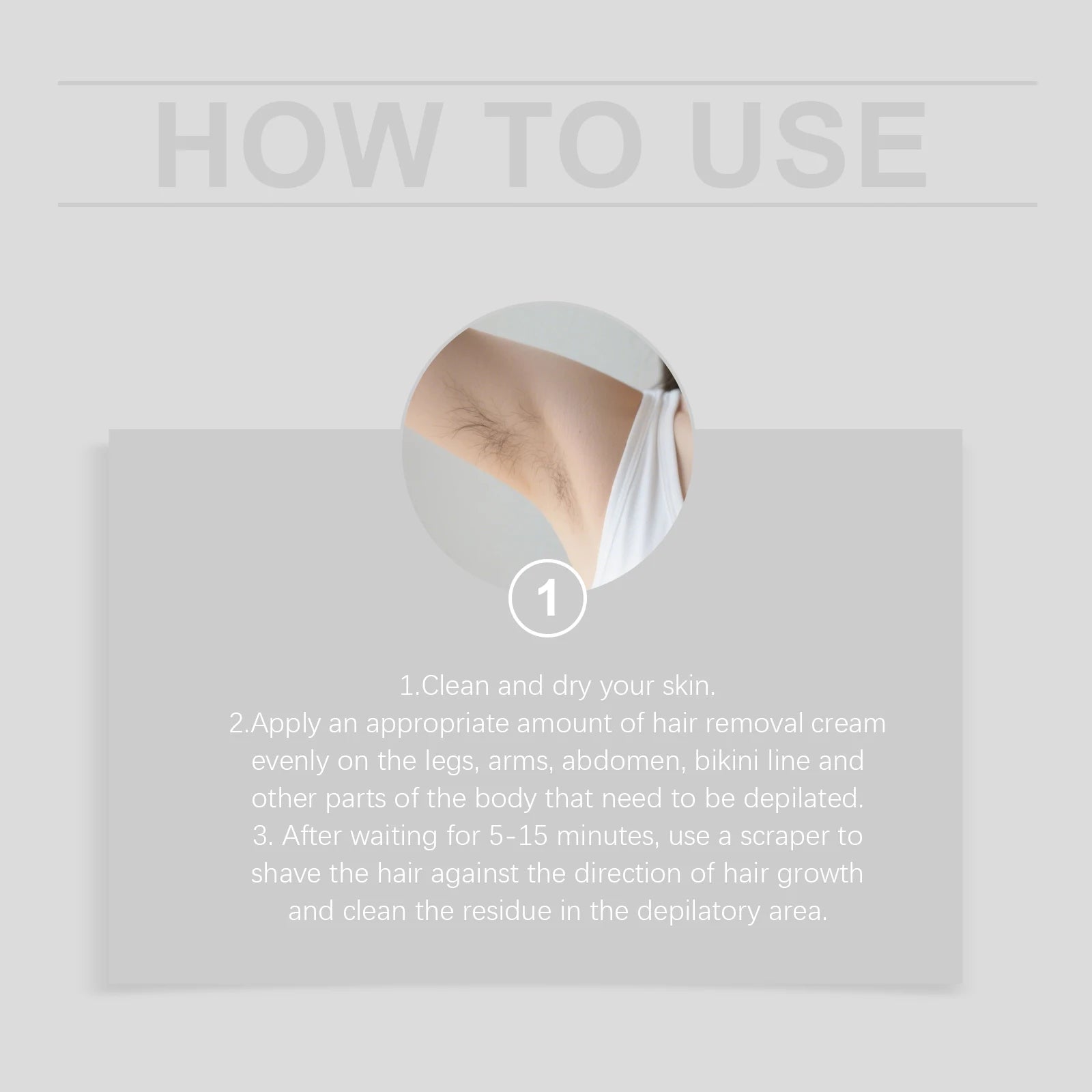 Body Hair Removal Cream - Gentle and Fast Hair Removal, Odorless, Daily Body Care, Portable Hair Removal Cream
